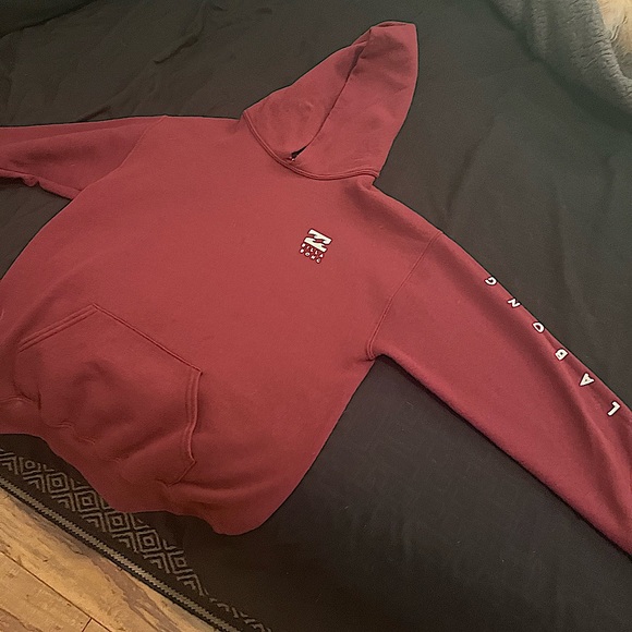 Hills bong hoodie burgundy - Picture 1 of 2